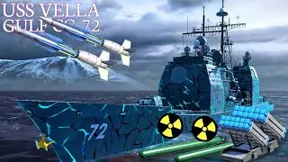 USS Vella Gulf🔥DOMINATES With 2x DF-100, 2x Mark-45 Astor & 2x TRG-230 GL In Modern Warships!