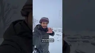 Rare snowfall in Oman