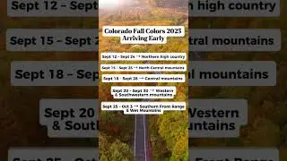 Brandon Beston | Colorado Fall Colors 2025: Early Peak Forecast & Best Drives