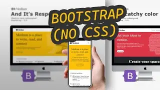 Website redesign with Bootstrap 5 (No CSS)