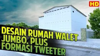 Desain Rumah Burung Walet RBW Jumbo Full Formasi Tweeter