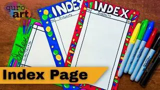 Index Page Design | Border Design on Paper | Front Page Design for Project | Easy Border Designs