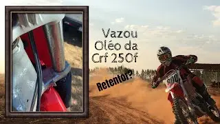 Suspens&atilde;o preparada da Crf 250F. Deu RUIM!! Pista ASW..