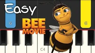 Bee Movie - Here comes the Sun - EASY PIANO TUTORIAL