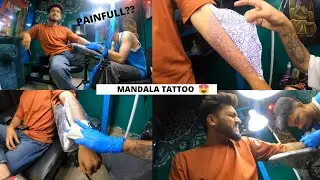 My First Tattoo✨ ||Mandala Tattoo || Vlog