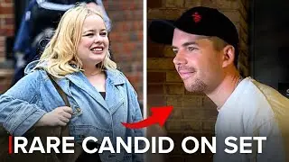 Nicola Coughlan Spotted in Rare Candid on set and Luke Newton’s heartfelt fans at the stage door