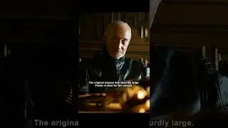 Tywin gives Jaime Ned&rsquo;s sword. #gameofthrones #tywinlannister #jaimelannister #valyriansteel #movie