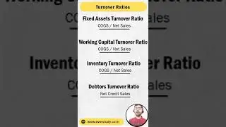 Best Trick to Remember Turnover Ratios | NET | PGT | Commerce | Management | Everstudy Classes