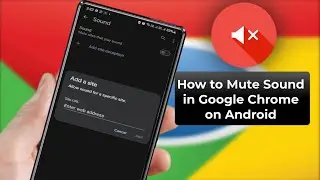 How to Completely Mute Sound in Google Chrome for Individual Site | Android