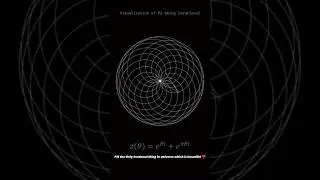 Visualization of pi being Irrational #maths #visualization #illustration #amazingfact #amazingshorts