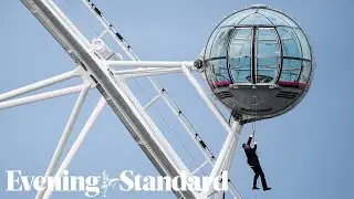 No Time To Die: Bond lookalike performs daring stunt on London Eye ahead of film premiere