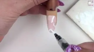 La Palm Gel Couple Rose Quartz Nail Art