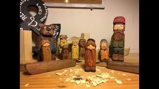 Carving a Crazy Bearded Guy