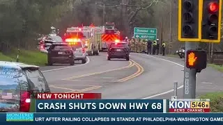 Morning crash on Highway 68 causes major traffic in both directions