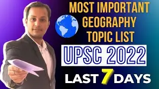 Most Important Geography Questions for Prelims 2022