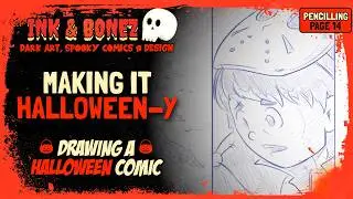 Drawing MY OWN Halloween Comic Book | Page 14 Pencil Art Timelapse