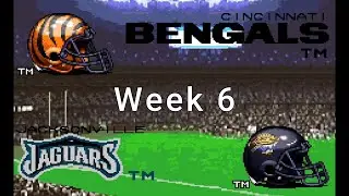 Tecmo Super Bowl III Jaguars Season 3 Week 6 vs the Bengals #retrogaming