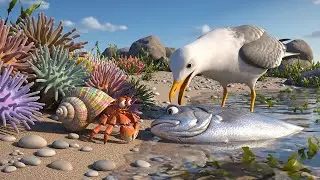 A Seagull Found a Stranded Fish&hellip; and Something Totally Unexpected Happened!