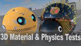 PACMAN 3D &ndash; Metallic Spike Geometry Interaction Simulation | Cinema 4D