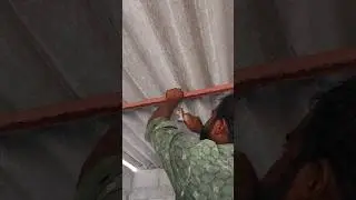 Asbestos sheet installation 👍 #construction #shortsfeed #skills #installation #asbestos