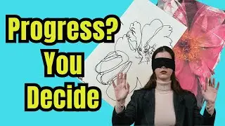 Can You Draw Without Looking? Blind Contour Challenge - 100 Day Project Update