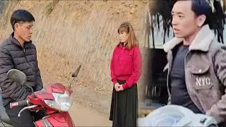 The father was worried about his daughter when he saw her return home looking for him.