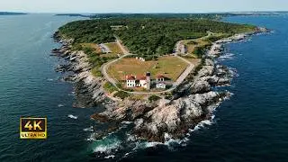 Fly Through Newport & Jamestown, Rhode Island | Short Drone Film | Relaxing Coastal Views | DJI