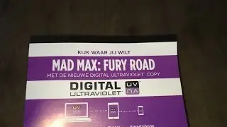 Mad Max: Fury Road - Digital Ultraviolet code