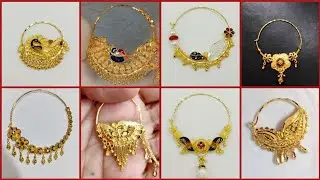 Bridal Gold Nath Designs 2023/Latest Gold Nose Ring Design/Gold Wedding Nathiya Design