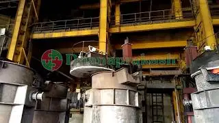 Giant Ladle Preheater in action