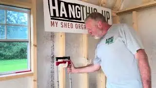 Yard Tool Organizer Install Tutorial    For yard tools, extension cords, chain saws, etc