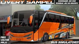 Livery Sampel Kodename Jetbus2 HD MN art x RPC || free vektor dan PPL ‼️