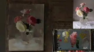 Oil Painting Live - Roses. August 25th 2020