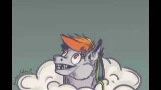 Head-in-the-clouds // MLP Speedpaint (pastel gore)