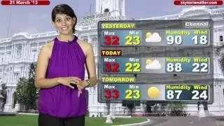 Weather in Chennai - 21 March 2013