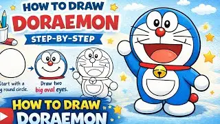 How to draw Doraemon 💙 | Doreamon drawing #trending 