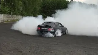 BMW E36 M3 massive burnout | S50B30