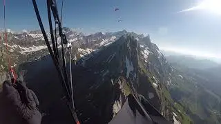 Gleitschirmflug an der Ebenalp