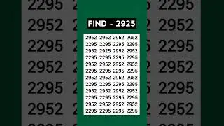 ASMR Eye Test 👁️ | Find 2925 Hidden Fast! | Most Relaxing Focus Challenge #Shorts