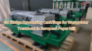 GN Sludge Dewatering Centrifuge for Wastewater Treatment in European Paper Mill