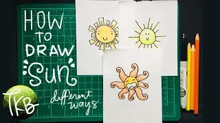 HOW TO DRAW SUN (DIFFERENT WAYS) | The Kinder's Bank