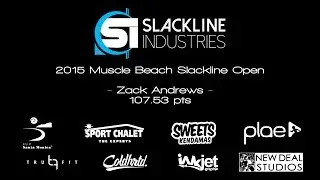 Zack Andrews | 2015 Muscle Beach Slackline Open OFFICIAL REVIEW VIDEO