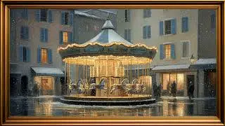 Vintage Carousel Antique Gold Frame | oil painting frame tv | tv wallpaper 4k