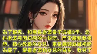 為了報恩，和團長老婆奉子成婚5年，怎料老婆竟因初戀的一封信，而不願和我領證，精心教養的女兒，更是轉頭就喊初戀為罷了，望着老婆和女兒的背影，我哭了