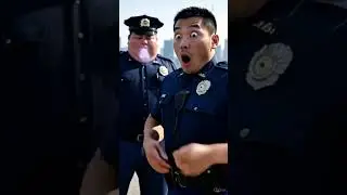 Fat cop body swap with his hot partner - Male Body Swap
