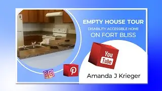 EMPTY HOUSE TOUR// Accessible Home// 4 bed2bath at Fort Bliss