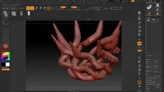 ZBrush Curve liquid