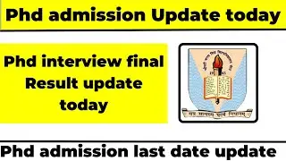 ccsu phd interview result update |  ccsu phd interview result | ccsu phd interview date