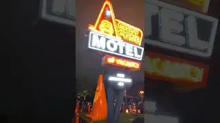 PIXAR Cars Land at Night | Route 66 California Adventure | Disneyland Halloween #shorts