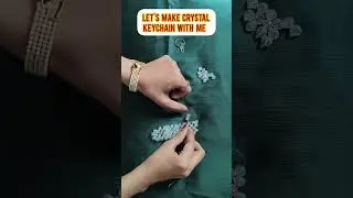 Handmade Crystal Beads Keychain 💎Perfect for girls 🎁 & daily use #keychaincraft #crystalbag #luxury